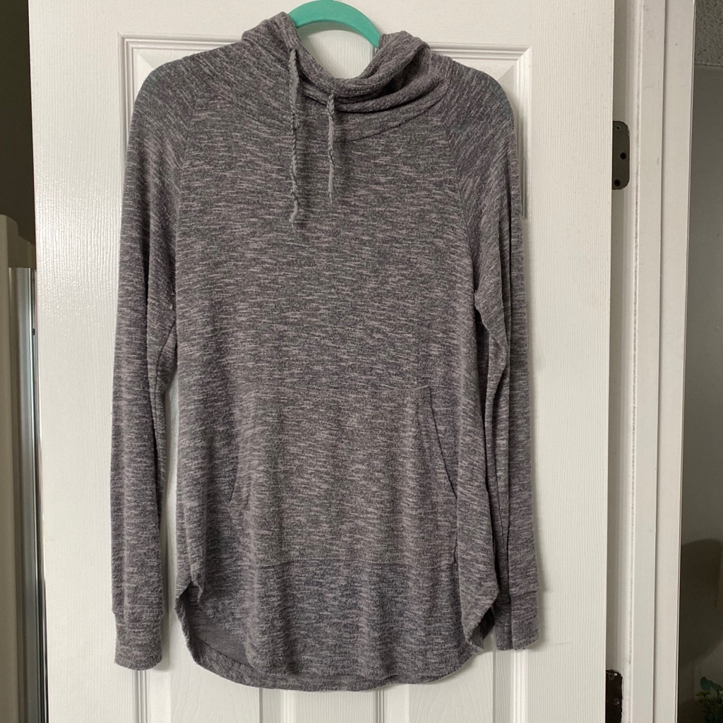 Gray High Neck Pullover